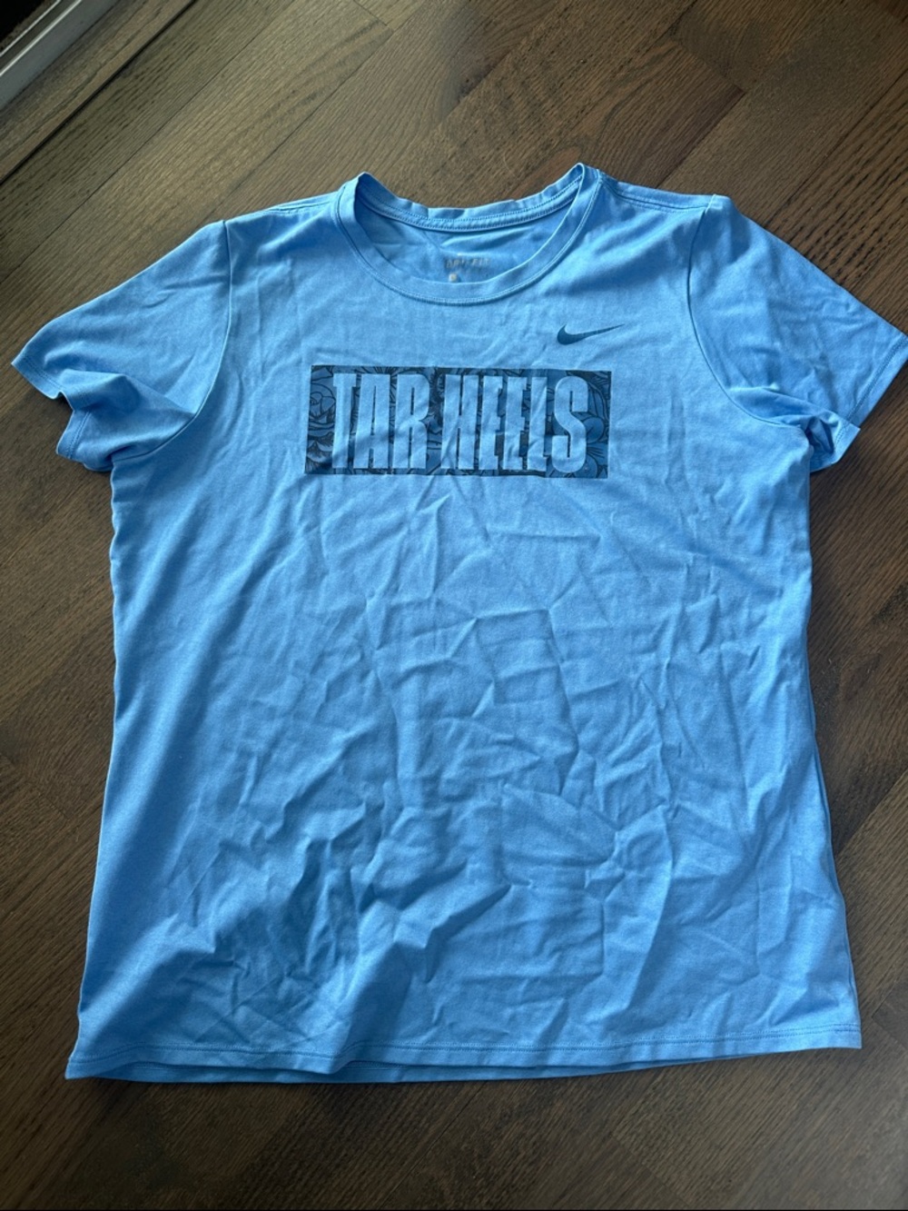 Nike Light Blue Dri-fit Tar Heels Graphic Tee
